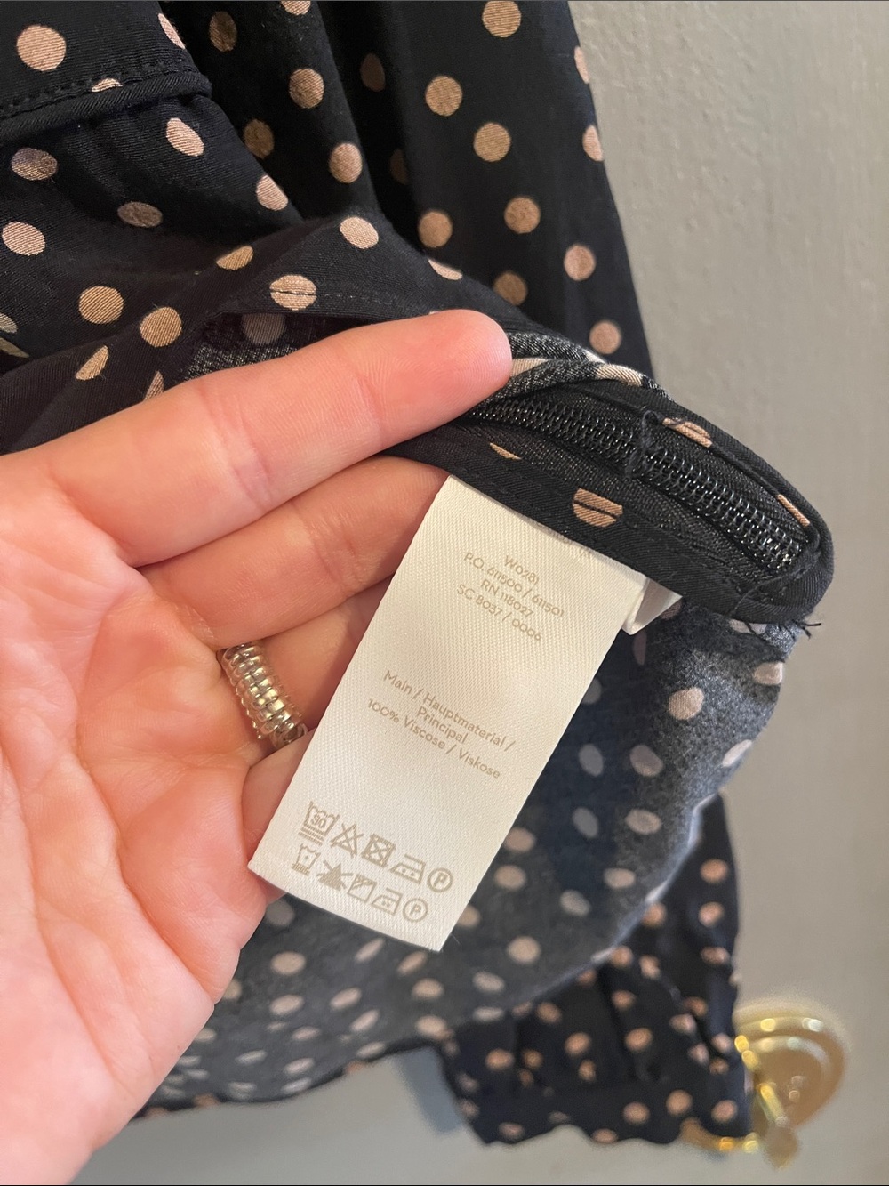 Boden "Elise"‎ polka dot Blouse Size 8 - Picture 5 of 8